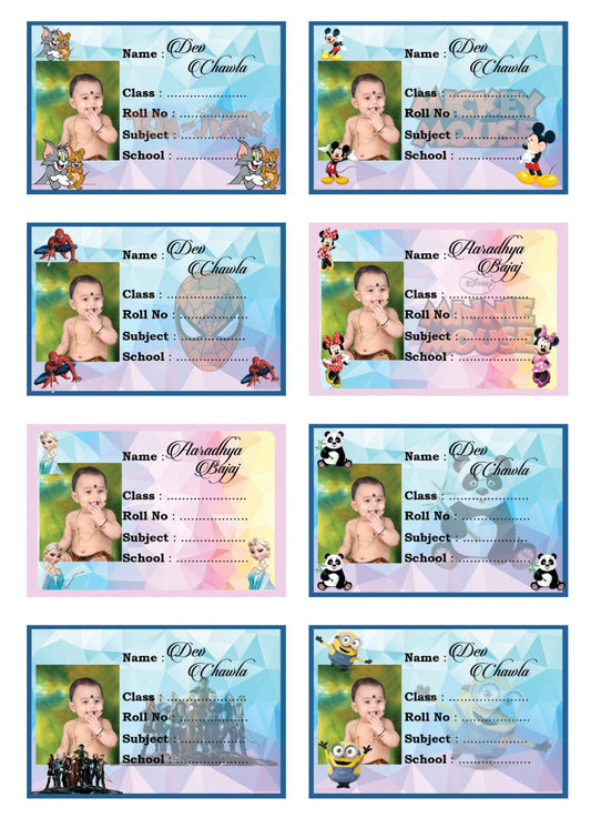 Customised KIDS BOOKS STICKERS