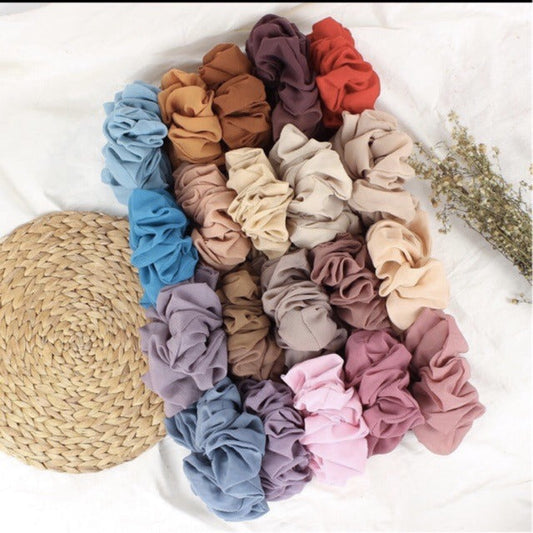 Wholesale Crepe Scrunchies 100 Pc