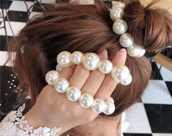Wholesale Pearl Scrunchies 50 Pc