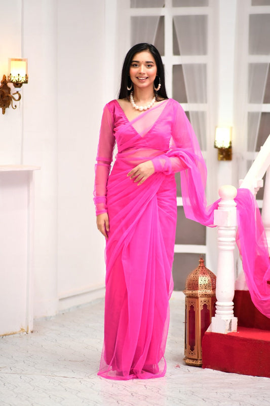 Candy Mesh Saree