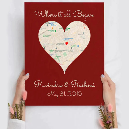 Where It All Began - Personalized Wooden Frame