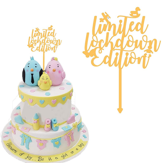 Limited Lock Down Edition Welcome Baby Cake Topper