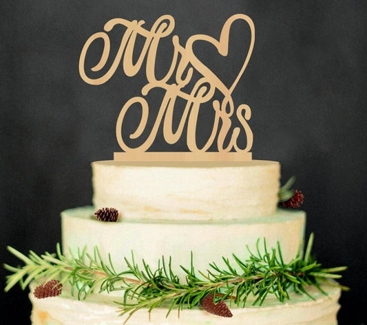 Mr and Mrs Cake Toppers