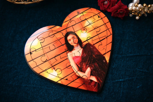 Wooden Puzzle Heart