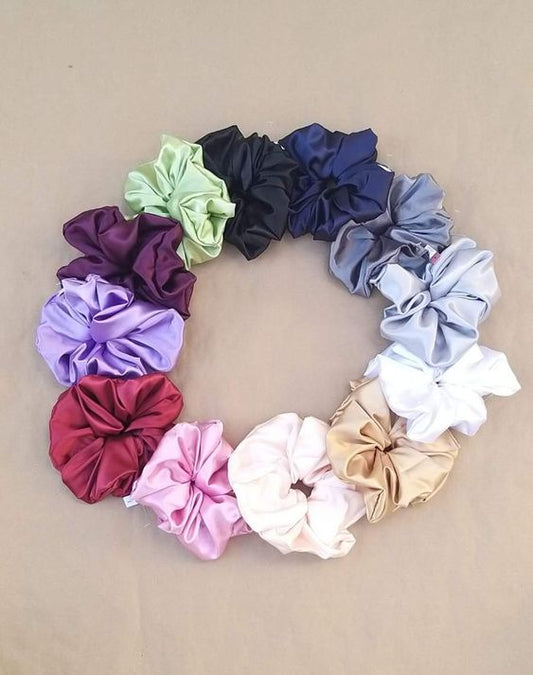 Wholesale Satin XXl Scrunchies 100 Pc