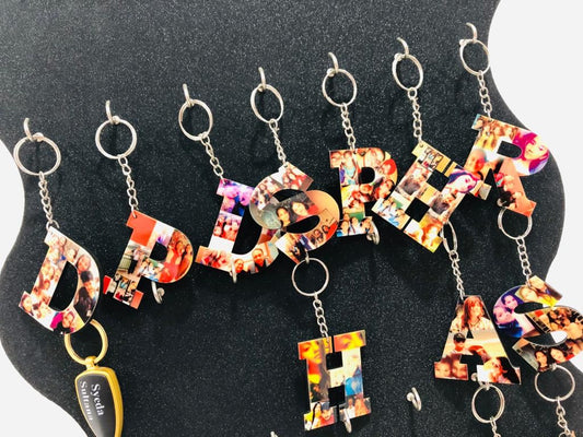 Alphabet Photo Keychain