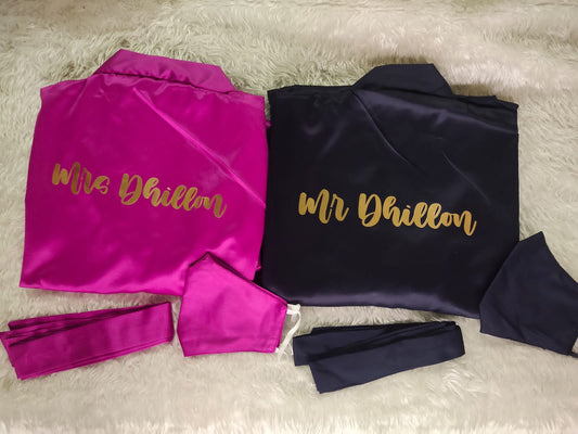 Couple Satin Robes
