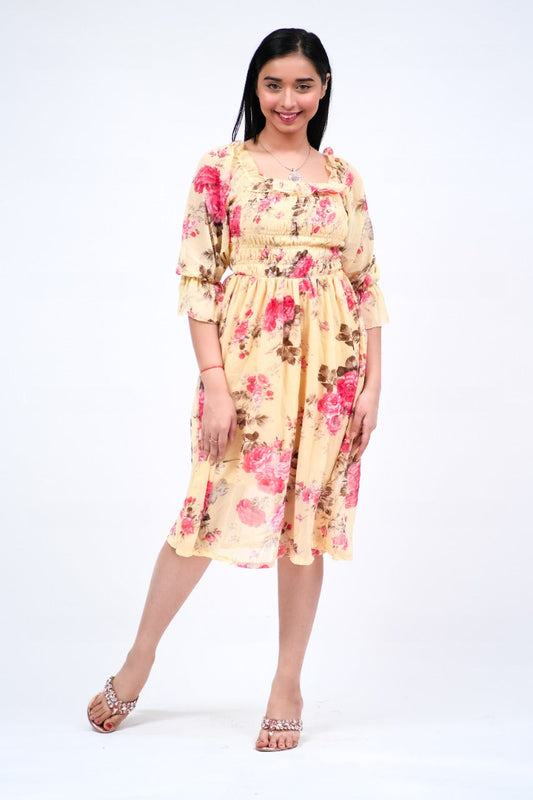 Josephine Yellow Dress