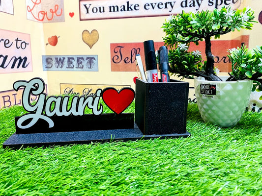 Personalized name Pen Stand
