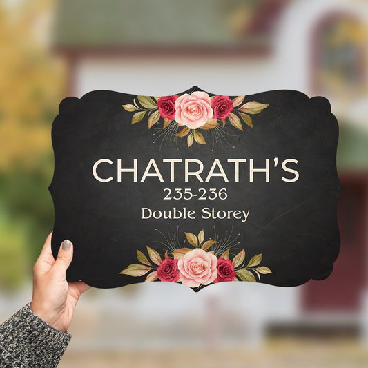 Chalk Board Style Name Plate