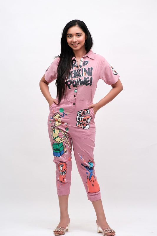 Funkey Pink Jumpsuit
