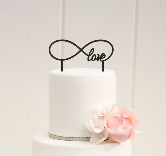 Infinity Love Cake Topper