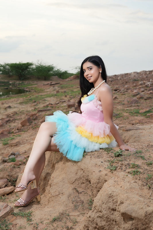 Gwen Frill Dress