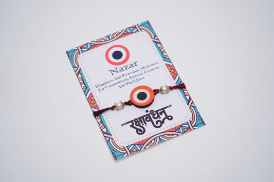 Orange Nazar Rakhi