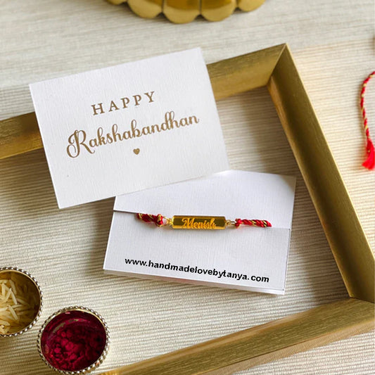 Acrylic Rakhi Cursive