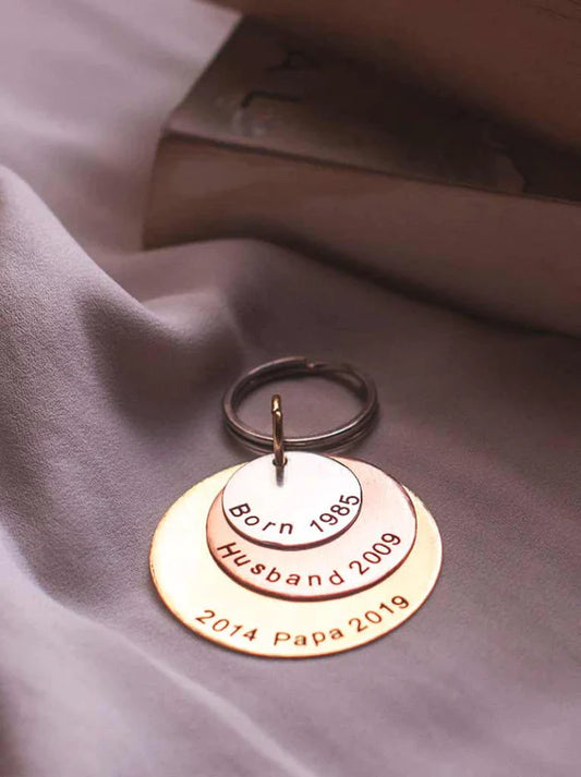 Personalised To the Infinity Keychain