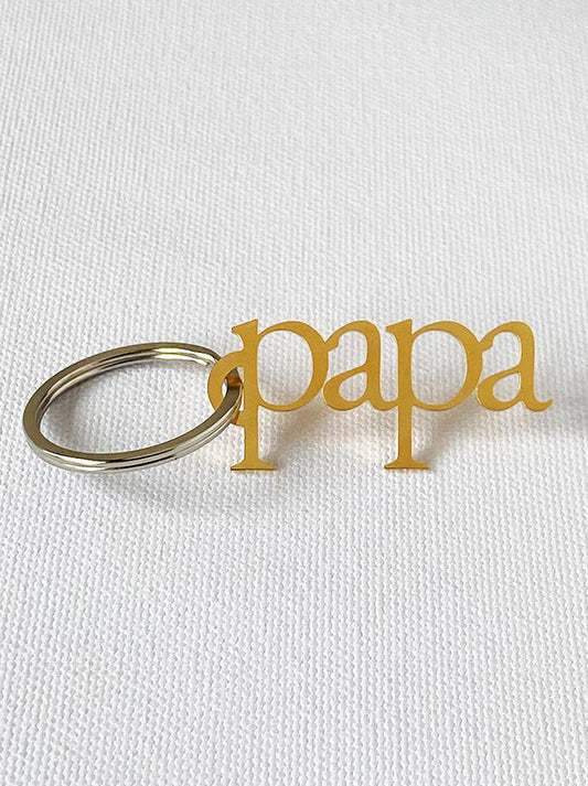 Papa Keychain