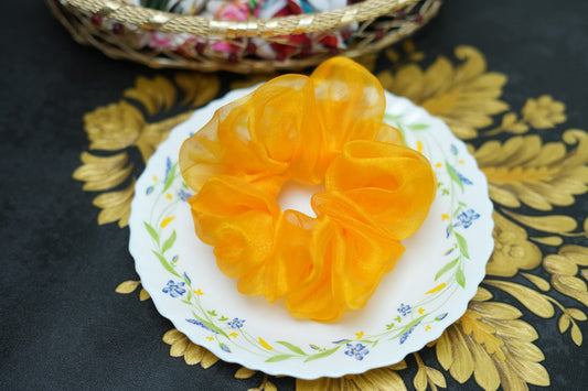 Beer organza scrunchie