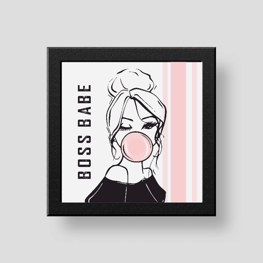 BOSS BABE WALL DECOR FRAME