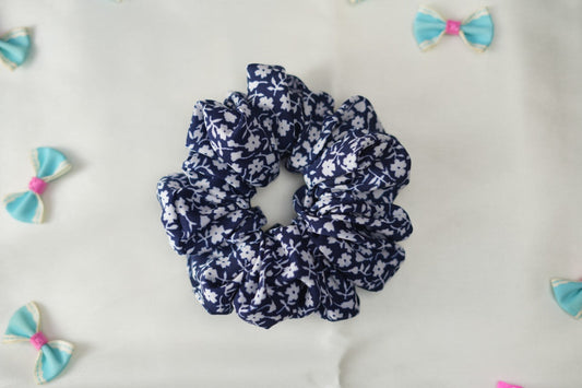 Blue Gypsophila scrunchie