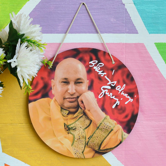 Guruji MDF Name Plate Wall Hanging for Home Decor