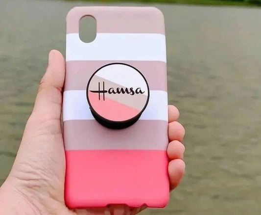 Personalised Phone cover plus Pop Socket 101