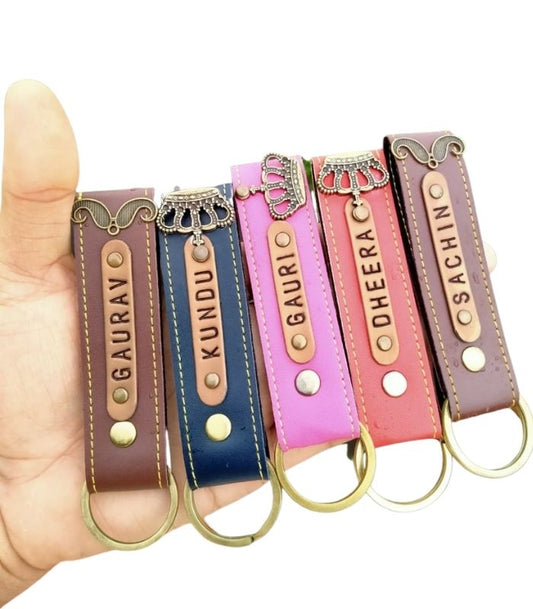 Personalized Leather Name Key chain