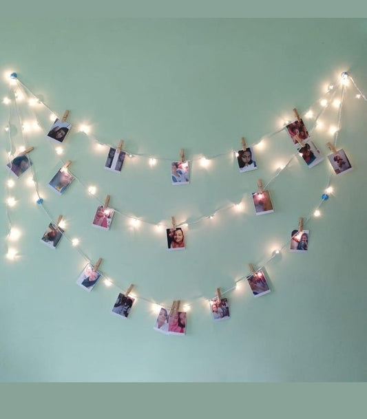 Personalized Polaroid Photos With Fairy Lights