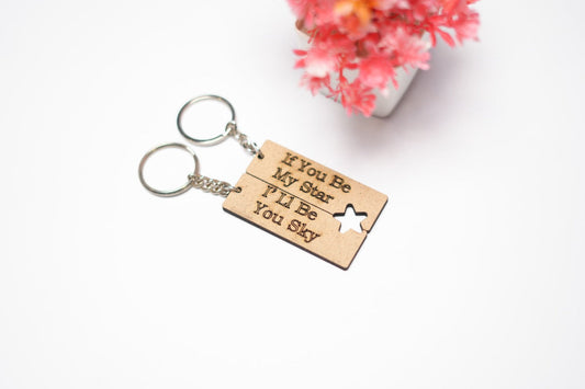 Be My Star Couple Keychain