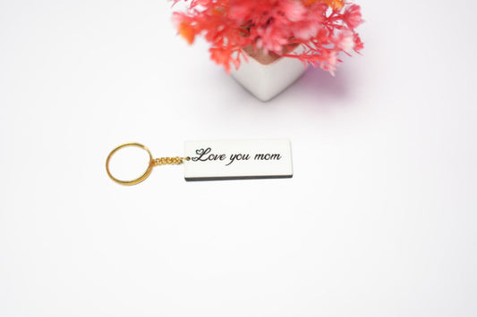 Love You Mom Keychain