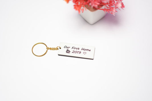 Our First House keychain