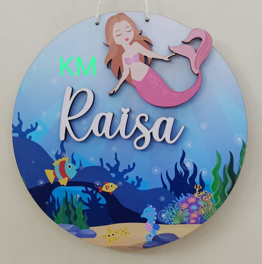 Round shape Nameplate with customised theme