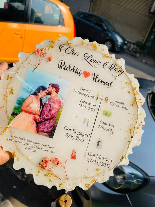 Our Love Story Couple Resin Frame