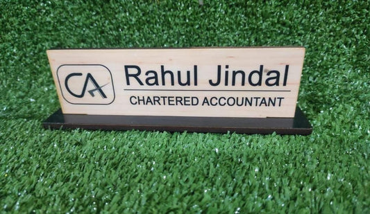 Customise wooden name plate