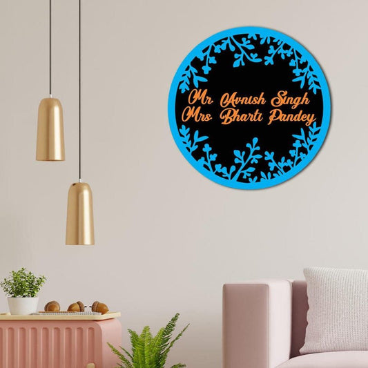Personalised Floral Wall Decore