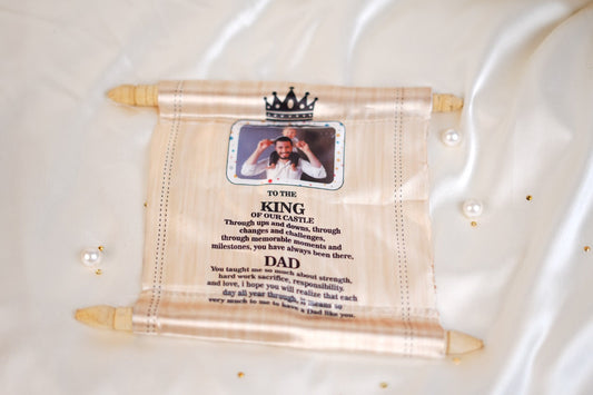 Personalised King Dad scroll
