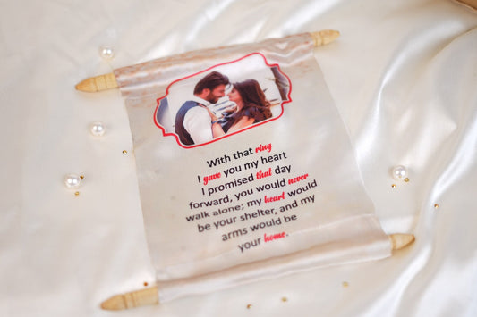 Personalised Photo Love Scroll