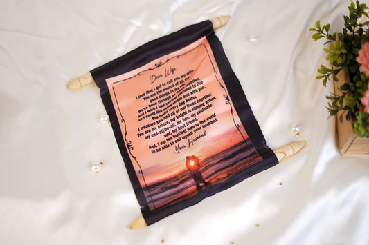 Personalised Message Scroll for wife