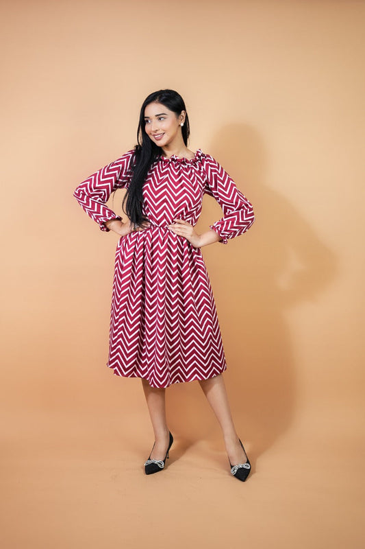 Audrey Print Dress