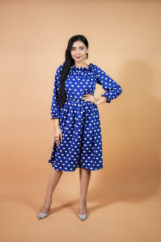 Natalie Printed Heart Dress