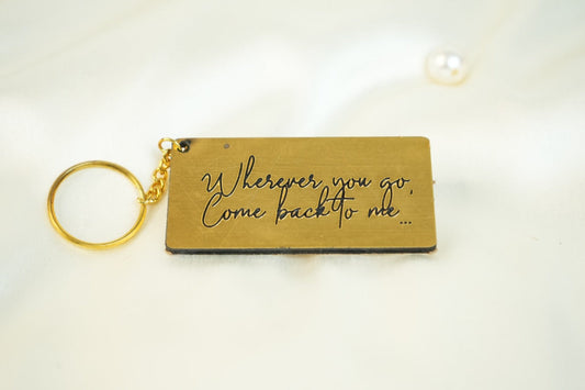 Customised Engraved Keychain 106