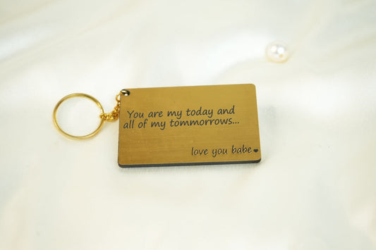 Customised Engraved Keychain 108