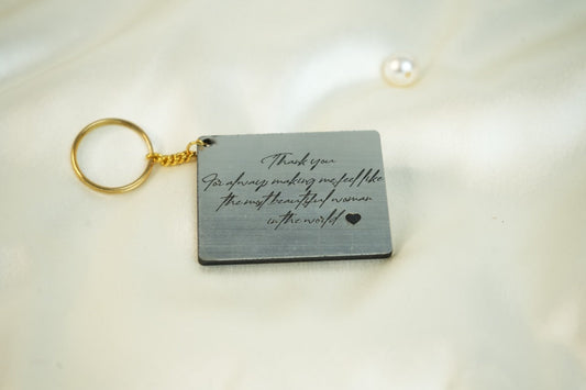 Customised Engraved Keychain 114