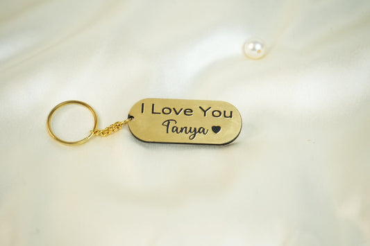 Customised Engraved Keychain 116