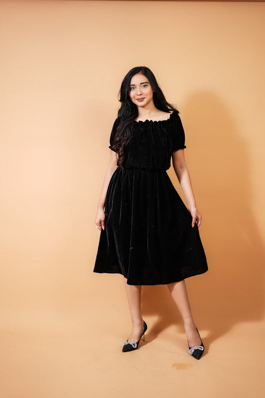 Black Velvet Dress