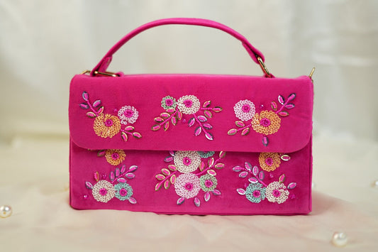 Pink Sequence Purse