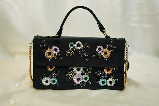 Black Sequence Purse