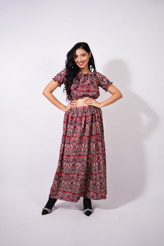 Monika Floral Skirt and Top
