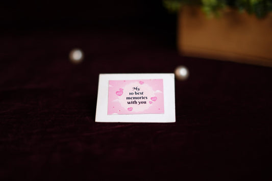 My 10 best memories with you card