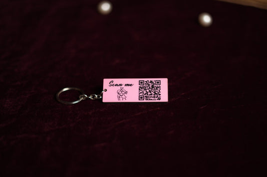 QR Scannable Keychain
